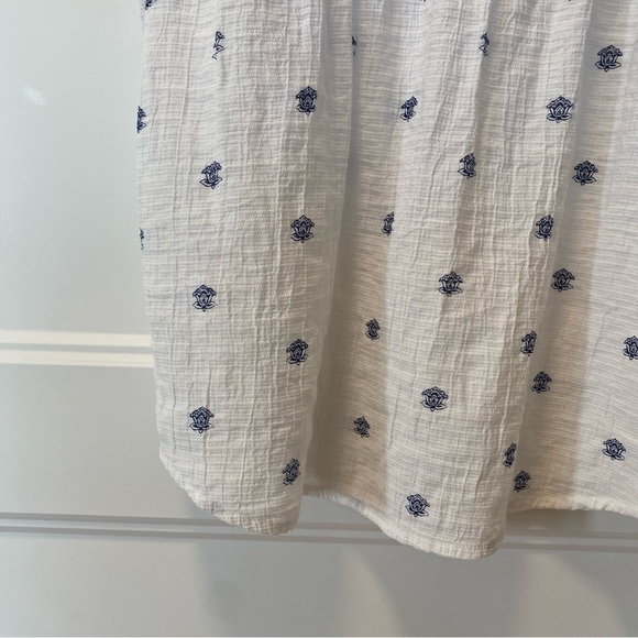 Sweet Wanderer Size Small Butterfly Sleeve Blue/White blouse - Picture 6 of 10